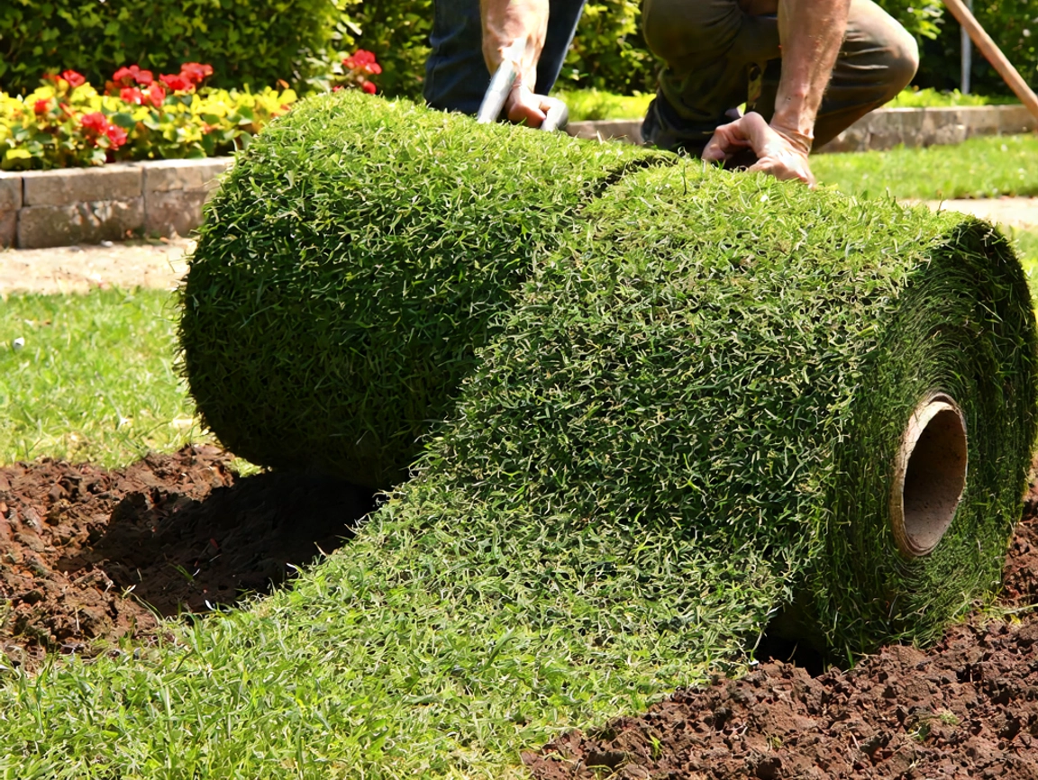 Gartengestaltung Baumschule Hungerhoff Bocholt Rollrasenverlegung